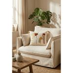 Destiva Home Renkli Kaktüs Punch Nakışlı Dekoratif Püsküllü Kırlent Kılıfı Pamuk 42 x 42 cm