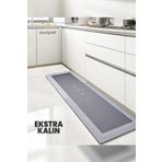 Destpak 40x120cm (KALIN) Su Emici Kaymaz Tabanlı Banyo Paspası - Mutfak Tezgah Önü Paspası - Uzun