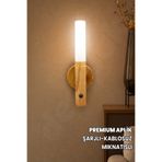 Destpak Premium Aplik - Kablosuz Şarjlı İster Sabit Işık, İster Hareket Sensörlü Gün Işığı Çift Taraflı Bant