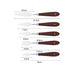 Desup Model 5li Metal Resim Spatulası, Palette Knives, Ressam Sipatulası Sıpatula Spatül