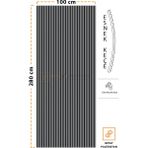 Detay Poliüretan Mdf Ahşap Akustik Duvar Paneli 100 x 280 cm ( Antrasit )