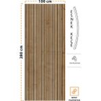 Detay Poliüretan Mdf Ahşap Akustik Duvar Paneli 100 x 280 cm ( Safir Meşe )