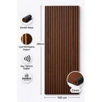 DETAYPOLİURETAN Mdf Ahşap Akustik Duvar Paneli 100x280 Cm ( Ceviz )