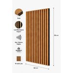 DETAYPOLİURETAN Mdf Ahşap Akustik Duvar Paneli 60-90 Cm ( Teak )