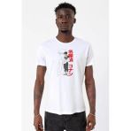 Detective Conan Anime Shinichi Kudo Beyaz Erkek Bisikletyaka Tshirt