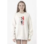 Detective Conan Anime Shinichi Kudo Beyaz Kadın 2ip Sweatshirt