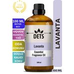 Dets Lavanta Uçucu Yağı Hürrem Sultan'ın Sırrı Buhurdanlık Difüzör Oda Kokusu Için %100 Doğal Esans 100ml
