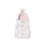 Deux Lapins %100 Bebe Lapin Rose Pamuk Muslin Kundak Battaniye - Pembe