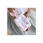 DEUX LAPINS % 100 Pamuk Anne Müslin Emzirme Yastığı - Bébé Lapin Rose