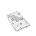 Deux Lapins %100 Pamuk Iconique Lapin Çift Kat Müslin Bebek Battaniyesi 65 X 65 Cm - Gri