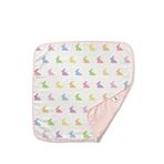 Deux Lapins %100 Pamuk Rainbow Lapin Pink 0.5 Tog Çift Kat Müslin Bebek Battaniyesi 65 X 65 Cm