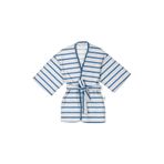 DEUX LAPINS Çocuk Kimono Bornoz, Coco Brush, 2 Yaş,%100 Pamuk Müslin, Unisex