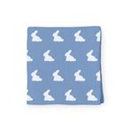 DEUX LAPINS Mono Lapin Royal Blue Müslin Bebek Örtü 70x70 cm MUSLIN-RYB-007070