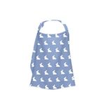 Deux Lapins Mono Lapin Royal Blue Pamuk Müslin Bebek Emzirme Önlüğü - Mavi