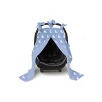 DEUX LAPINS%100 Pamuk Müslin Puset Örtüsü - Mono Lapin Royal Blue PSTORT-RYB-000STD
