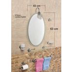 Dev Büyük 8li 63x43cm Otel Banyo Cafe WC Tuvalet Lavabo Ayna Seti