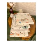 deva design Bebek Yenidoğan 4’lü Müslin Örtü Set - Kundak - Alt Açma - Müslin Bez - Müslin Battaniye