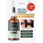 DEVACOS Biberiye Yağı Komplexi Saç Dökülmesi Ve Yıpranmış Saçlar için Hızlı Saç Ve Sakal Uzatan Biotinli Yağ
