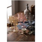 DEVADA HOME Vintage 6 Kişilik Renkli Rölyefli Kadeh Takımı