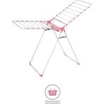 Devecioğlu Harbinger MM-039 Kalın Borulu Pembe Çamaşır Kurutucu Mandal Koyma Sepeti ile Pratik Kullanım