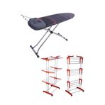Devecioğlu Mm151 Ultraboard Ütü Masası Mm020 Luna Katlı Çamaşır Kurutmalık Set MM5120