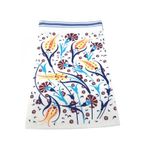 Develi Kese 1973 Sarı Lale Çini Basklı Hamam & Banyo Kesesi