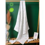 Devicoo Pamuk Organik Müslin Bebek Örtü Seti – 3'lü Set (80X80 Örtü + Ağız Mendili + Mama Önlüğü) - Desenli - 80 x 80 cm