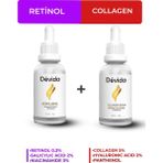 Devida Retinol + Kolajen Serum 2 li Set Kırışıklık Alın Çizgisi Göz Çevresi ve Kaz Ayağı