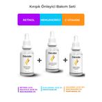 Devida Retinol+Nemlendirici+C Vitamini Serum 3 lü Set Kırışıklık Alın Çizgisi Göz Çevresi