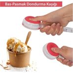 Devigo 2 Adet Bas-Parmak Dondurma Kaşığı - Şeffaf