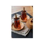 Devigo 6'lı Bambu Yuvarlak Çay Tabağı Seti Bardak Altlığı