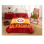 Devigo Taç Lisanslı Cimbom Klasik Aslan Tek Kişilik Battaniye Kırmızı