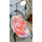 Devin Dekor Tavşan (Rabbit) Dijital Baskı Polar Bebek Battaniye 80X110CM - 80 x 110 cm - Renkli
