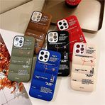 Devineresse Hot Off Sports Shoes Marka Telefon Tampon Kılıf iPhone 14 13 12 11 Spor Ayakkabıları için Beyaz veya Siyah Etiket Yumuşak Kapak Koyu Yeşil iPhone 13PRO için