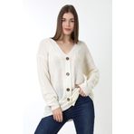 Devinka Kadın 5 Düğme Oversize Triko Hırka