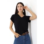 Devinka Kadın Siyah T-Shirt