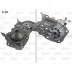 Devırdaım Su Pompası Clıo Kangoo Megane I Solenza 1.4 E7j - Valeo 506564