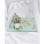 Devotion Damat Kahve Fincan Tepsisi gümüş