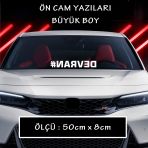 Devran Yazi Sticker - Araba Motosikler Atv Kamyon Kamyonet Cam Uyumlu Sticker Etiket