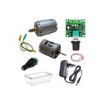 Devre Dünyası DC 12V Adaptörlü Motor Hız Devri Kontrol Kartı ile 2 Tip Güçlü Motor Hız Devir PWM Ayarı Öğrenci Hob