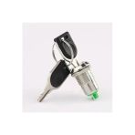 Devremarkt 12Mm Metal 2 Pin Anahtar Kontrollü Buton Panel Montaj On Off 1A Ac 250V Güvenlik Kilit Elektronik