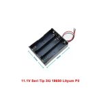 Devremarkt 18650 3Lü Pil Kutusu Seri 3 Adet 11.1V Seri Lityum Lion Batarya Yuvası Mobil Güç Kaynağı Powerbank