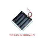 Devremarkt 18650 4Lü Pil Kutusu Seri 4 Adet 14.8V Seri Lityum Lion Batarya Yuvası Mobil Güç Kaynağı Powerbank