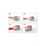 Devremarkt 2Li Kolay Kablo Tel Birleştirici Konnektör Vidasız Klemens 250V 32A 1Mm/4Mm Elektrik Kablo Bağlantı