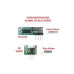 Devremarkt 433Mhz Rf Alıcı Verici Rx470C + Wl102 + Antenler 20 - 200 Metre