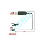 Devremarkt 5V To 12V Kablolu Voltaj Yükseltici Usb 700Ma Adaptör Soket Modem