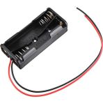 Devremarkt Aaa Pil Kutusu Yuvası İnce Küçük Tip 2 Adet 1.5V Pil Toplam 3V Plasitk Pil Tutucu 14Cm Kablo