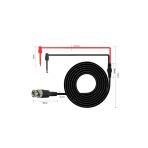 Devremarkt Bnc To Kanca Tip Test Ölçme Probu Osiloskop Ve Sinyal Jeneratörü Probu 1 Metre 2.5A 50Ohm Kırmızı