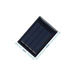 Devremarkt Güneş Pili 2V 50Ma 34X50Mm Solar Fotovoltaik Hücre Elektrik Üretici Panel Modül Pil Akü Batarya