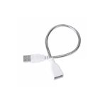 Devremarkt Metal Usb Type A Soketli Uzatma Kablosu Kıvrılabilir Hortum Kordon 25Cm Masa Lambası Led Aydınlatma